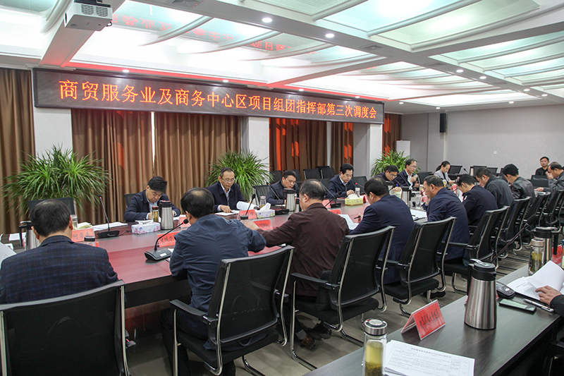 赵亮主持召开商贸服务业及商务中心区项目组团指挥部第三次调度会 赵亮主持召开商贸服务业及商务中心区项目组团指挥部第三次调度会