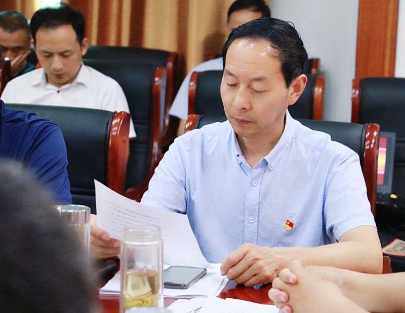 党支部副书记、副校长叶春染主持会议.jpg 党支部副书记、副校长叶春染主持会议.jpg