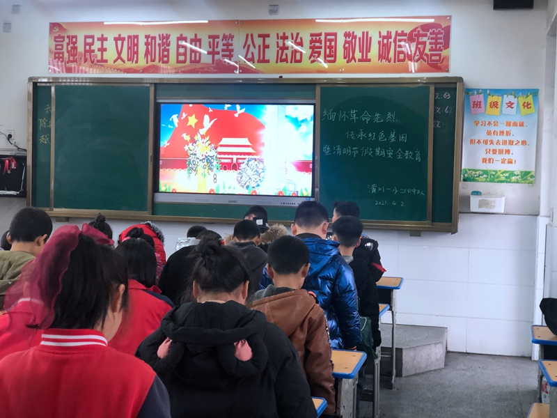 网上敬献花篮并默哀.JPG