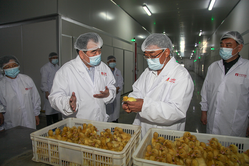 省政协副主席朱焕然来潢川走访调研“万人助万企”活动联系企业